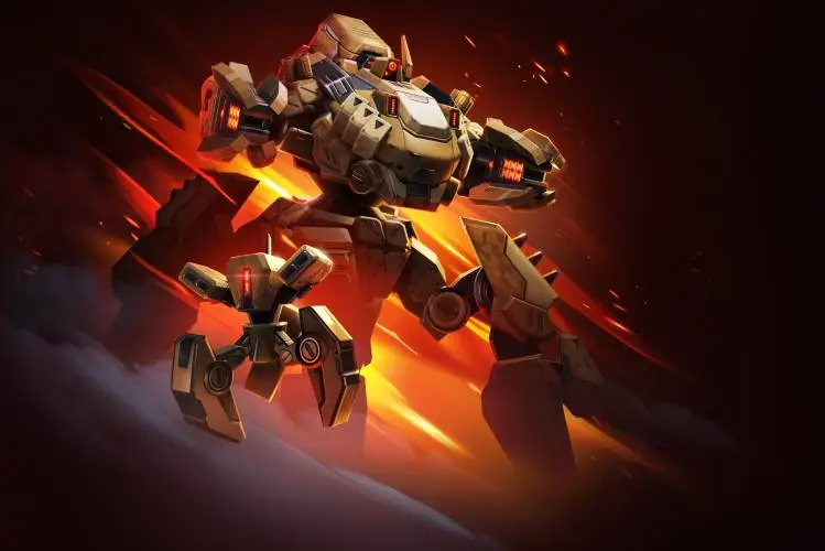 Arachnos battles in Mech Arena