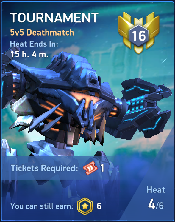 An example of a live Deathmatch Tournament