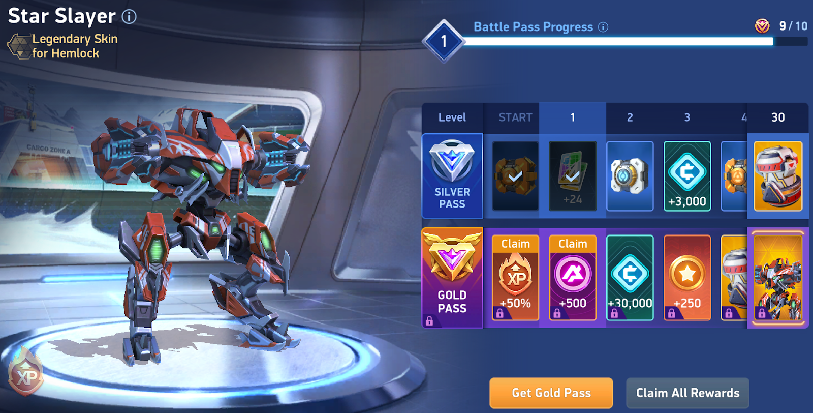 Choose from two Battle Passes and fight to earn rewards